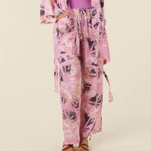 Spell & Gypsy marshmallow sky pant musk XXS NWT tie dye pink boho coastal casual